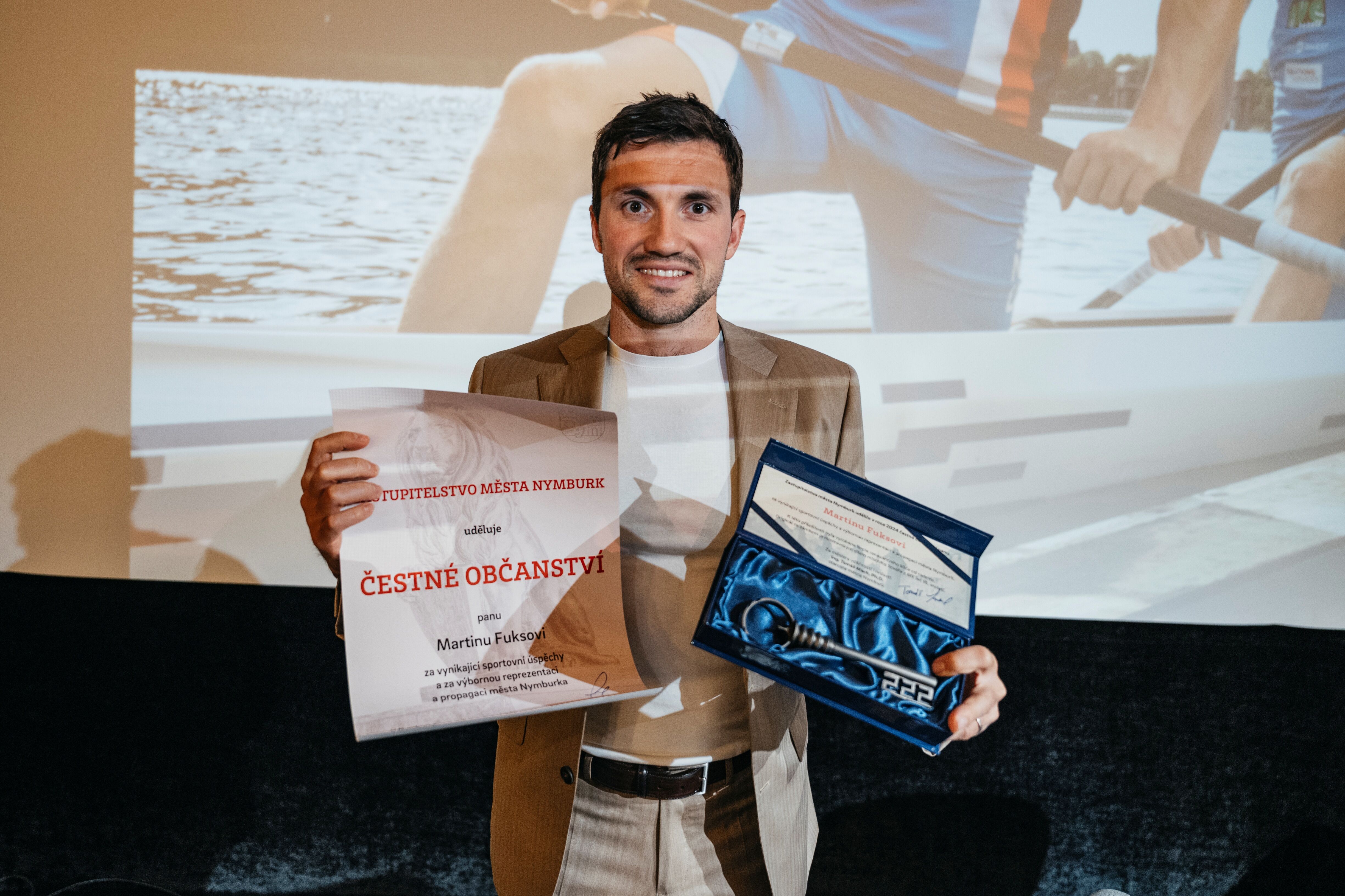 Čestné občanství získal olympijský vítěz Martin Fuksa