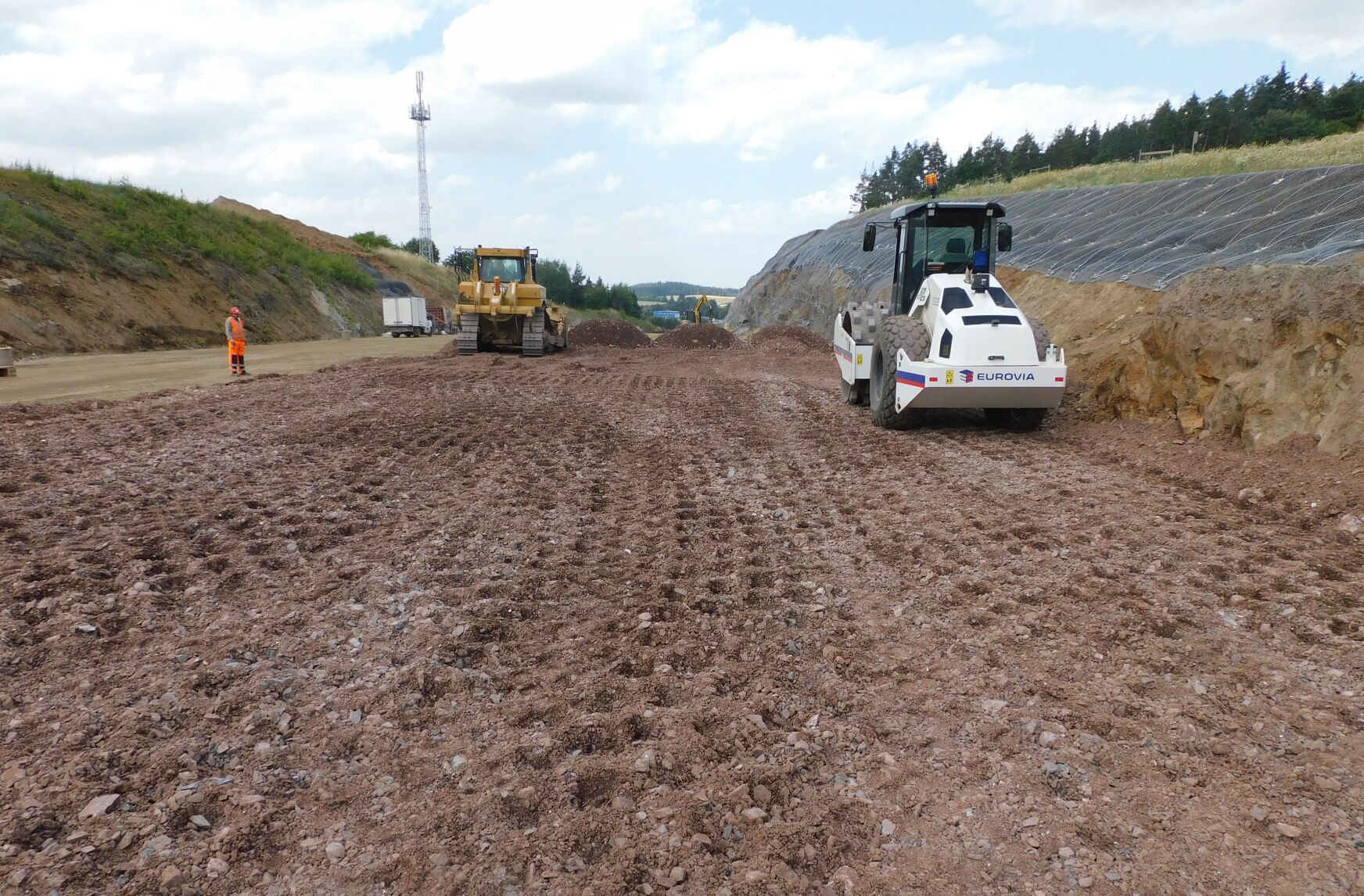 Využití haldoviny z těžby uranu na dálnici D4, Příbram – Písek