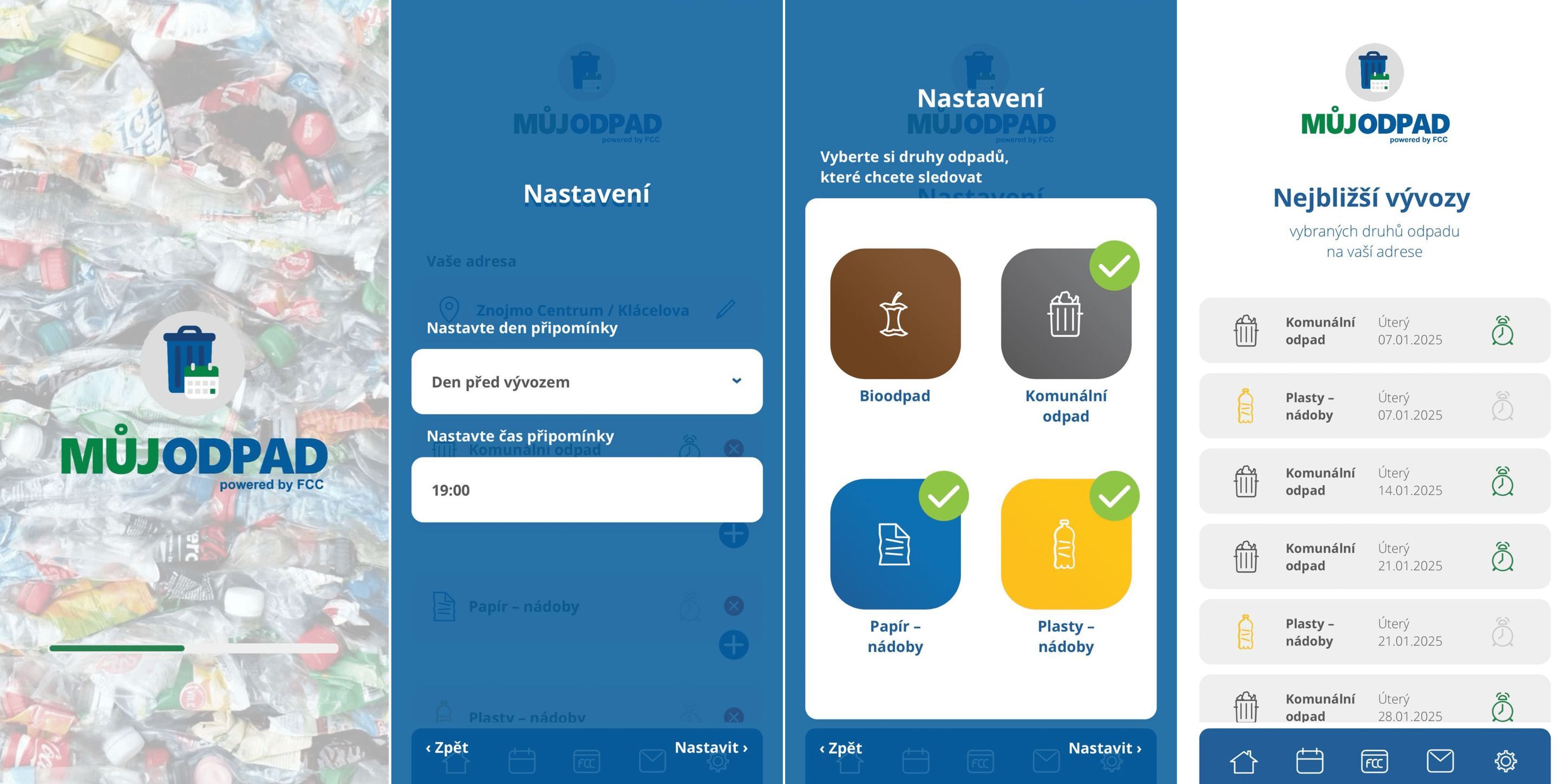 Nová mobilní aplikace upozorní Dačické na svoz odpadu