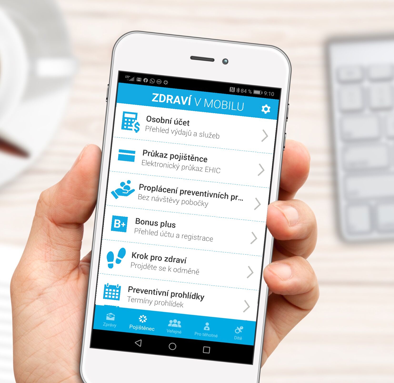 Aplikaci Zdraví v mobilu používá už 660 tisíc lidí. Vyřizují si hlavně příspěvky
