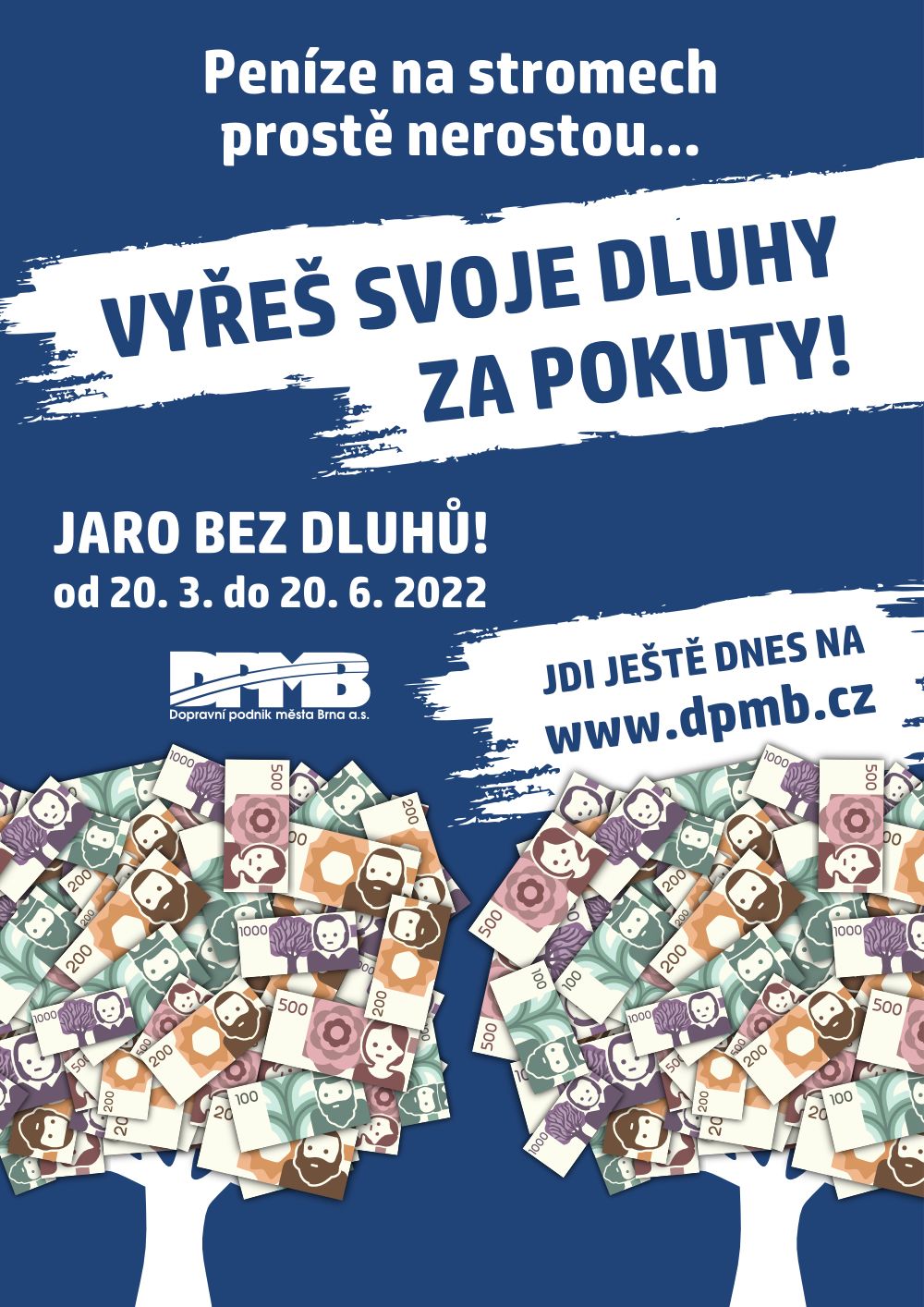 Brněnský dopravní podnik nabízí lidem další možnost, jak se zbavit nezaplacených pokut. Připravil vlastní akci Jaro bez dluhů s DPMB