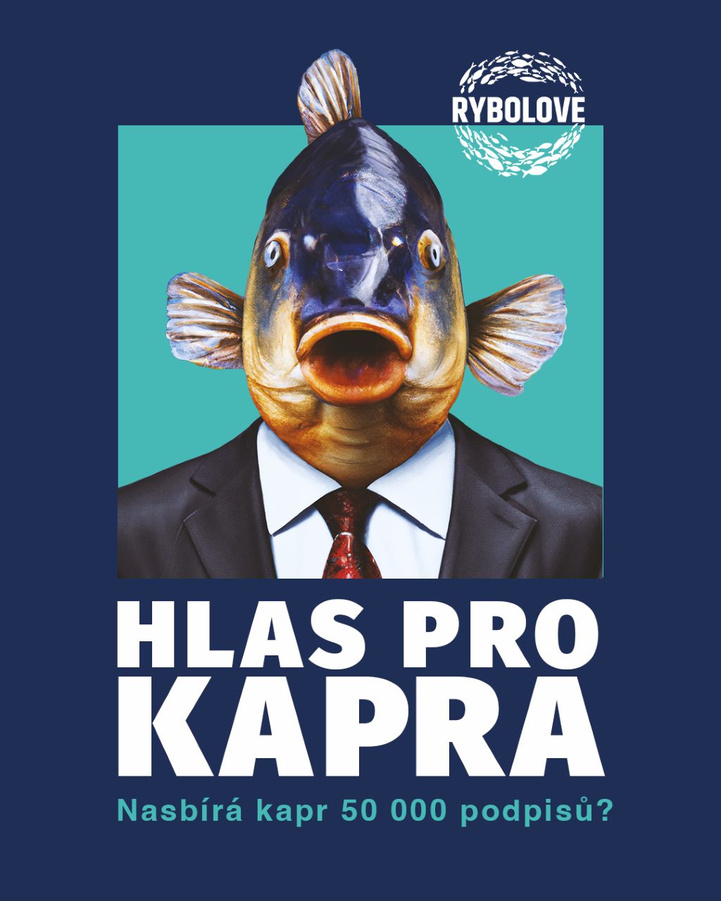 Hlas pro kapra. Kampaň vytvořená za pomoci umělé inteligence dělá z vánočního kapra prezidentského kandidáta