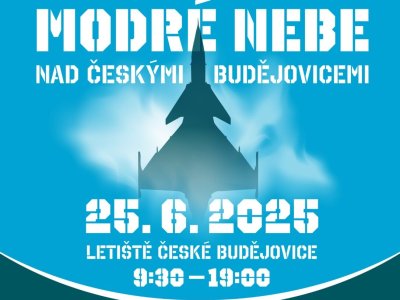Modré nebe nad Českými Budějovicemi