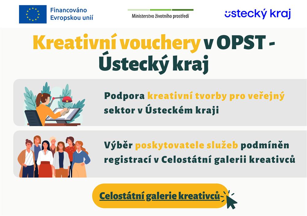 Ústecký kraj spustí program Kreativní vouchery pro veřejný sektor